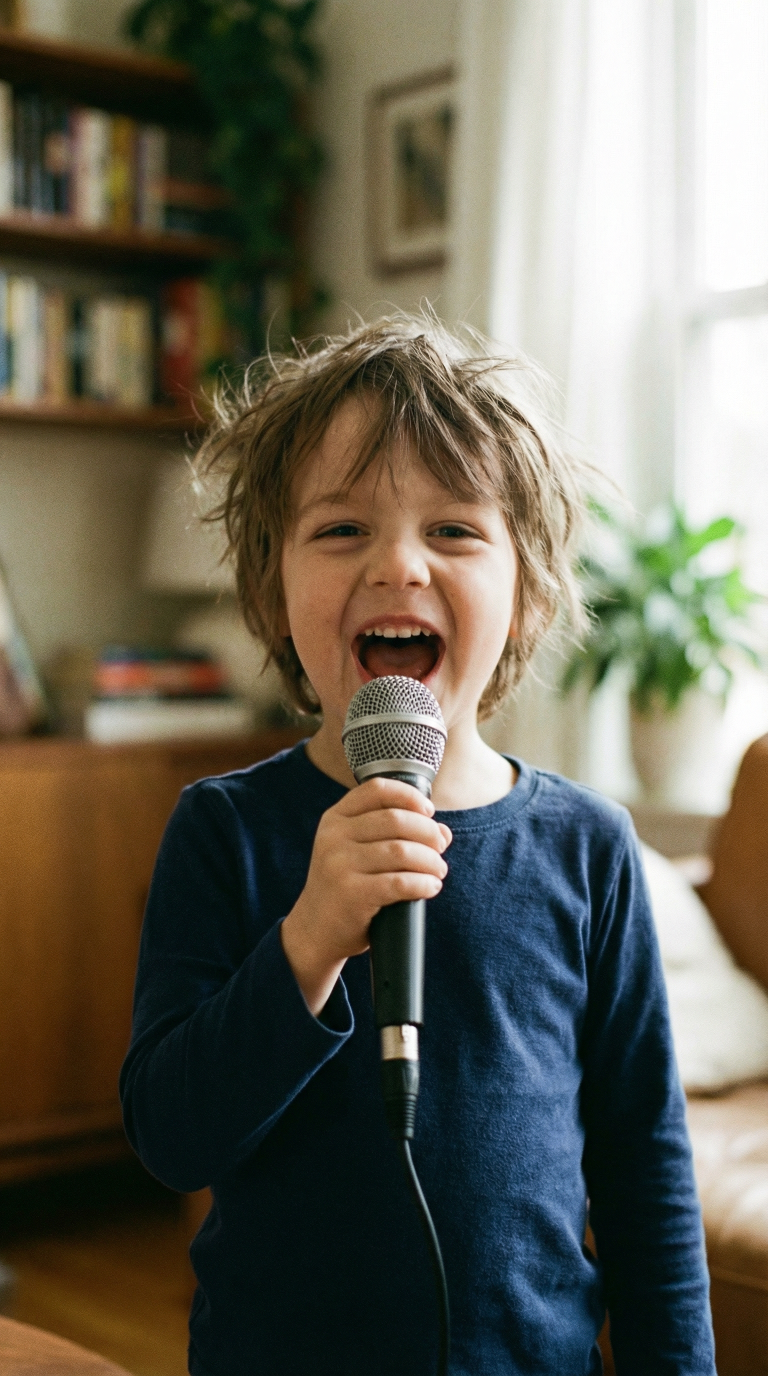 Student creating music